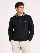 Suéter Lacoste Zíper Preto