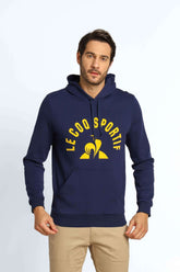 Moletom Le Coq Ess Hoody Arche Marinho C/ Estampa Central - Henri Store