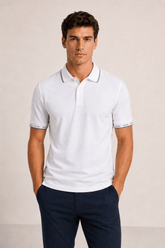 Polo Calvin Klein Slim Fit Básica Logo Punho - Henri Store