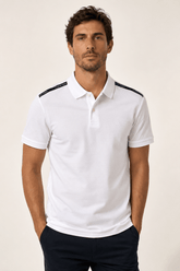 Polo Calvin Klein Slim Fit Logo Ombros - Henri Store