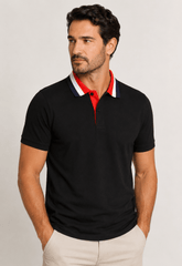Polo Dom Henrico Gola Tricolor - Henri Store