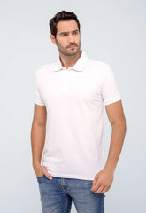 Polo Masculina Calvin Klein Regular Basica Branca - Henri Store