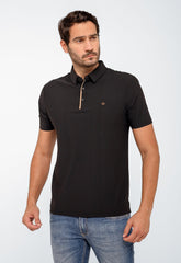 Polo Masculina Dom Henrico Poliamida Friso Central - Henri Store