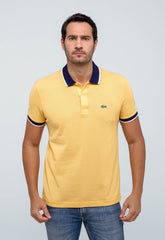 Polo Masculina Regular Fit Lacoste com Friso na Gola - Henri Store