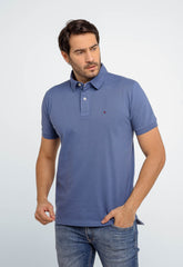 Polo Masculina Tommy Hilfiger Regular Fit Azul - Henri Store