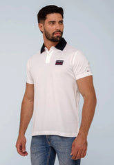Polo Masculina Tommy Hilfiger Regular Fit Under Collar Branca - Henri Store