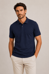 Polo Scavo Piquet Lisa Clássica - Henri Store