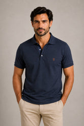 Polo Sergio K Detalhe Camurça - Henri Store