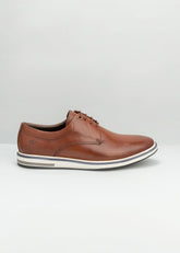 Sapato Dom Henrico 176089 Derby Napa Romana Conhaque - Henri Store