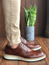 Sapato Dom Henrico 384042 Derby Romana Conhaque - Henri Store