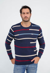 Suéter Armani Exchange Básico Listrado - Live - Henri Store