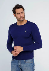 Suéter RL Marinho C/ Ponei Amarelo - Henri Store