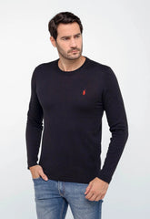 Suéter RL Preto C/ Ponei Vermelho - Henri Store