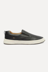 Tênis Reserva Asher Slip Couro Preto - Henri Store