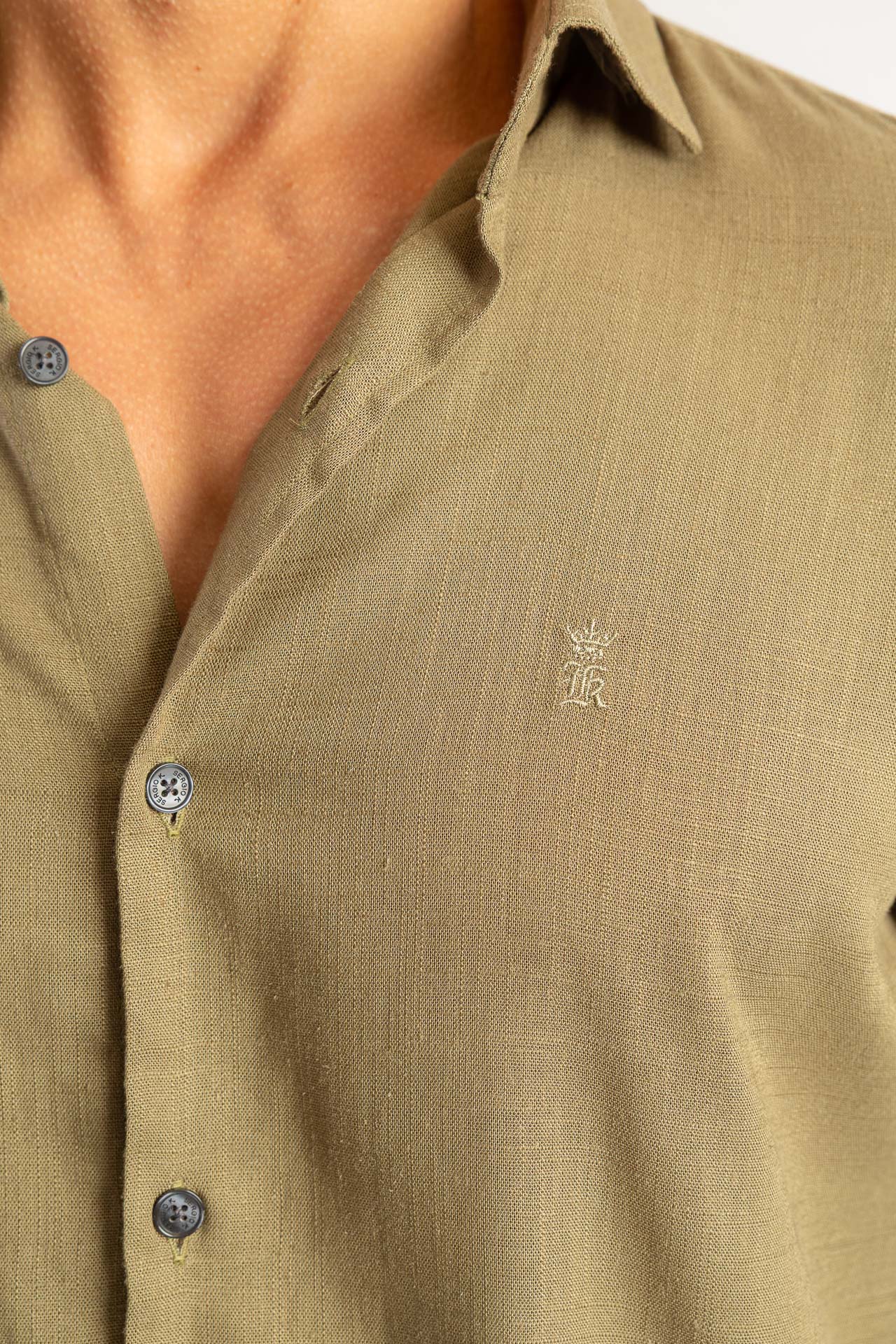 Camisa Sergio K em Linho Manga Longa