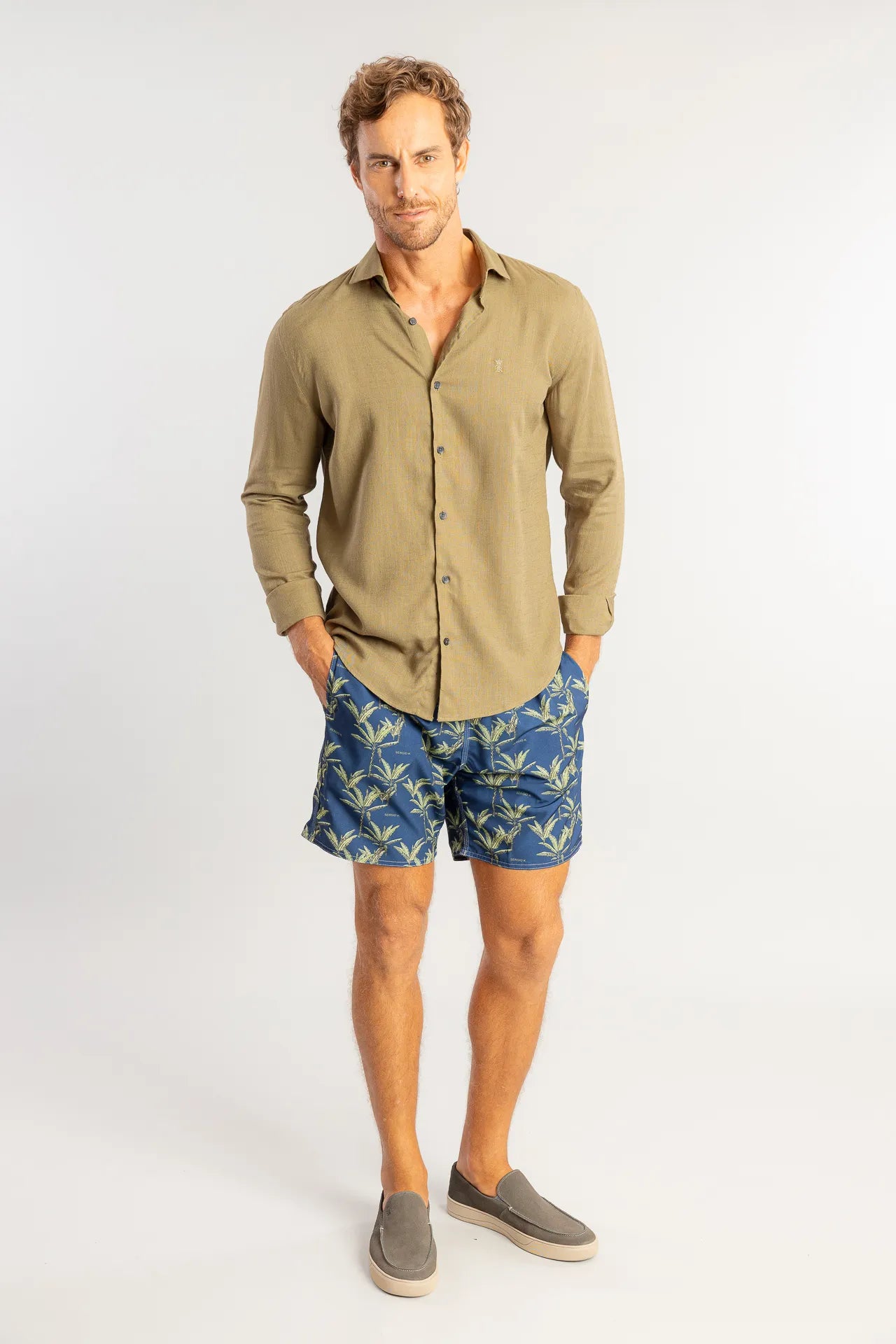 Camisa Sergio K em Linho Manga Longa