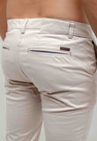 Calça Kanzo Slim Fit Bege Claro
