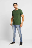 Camiseta RL Verde Militar Small Ponei Vermelho