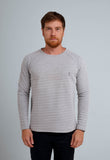 Suéter Red Feather Stripes Raglan Mescla