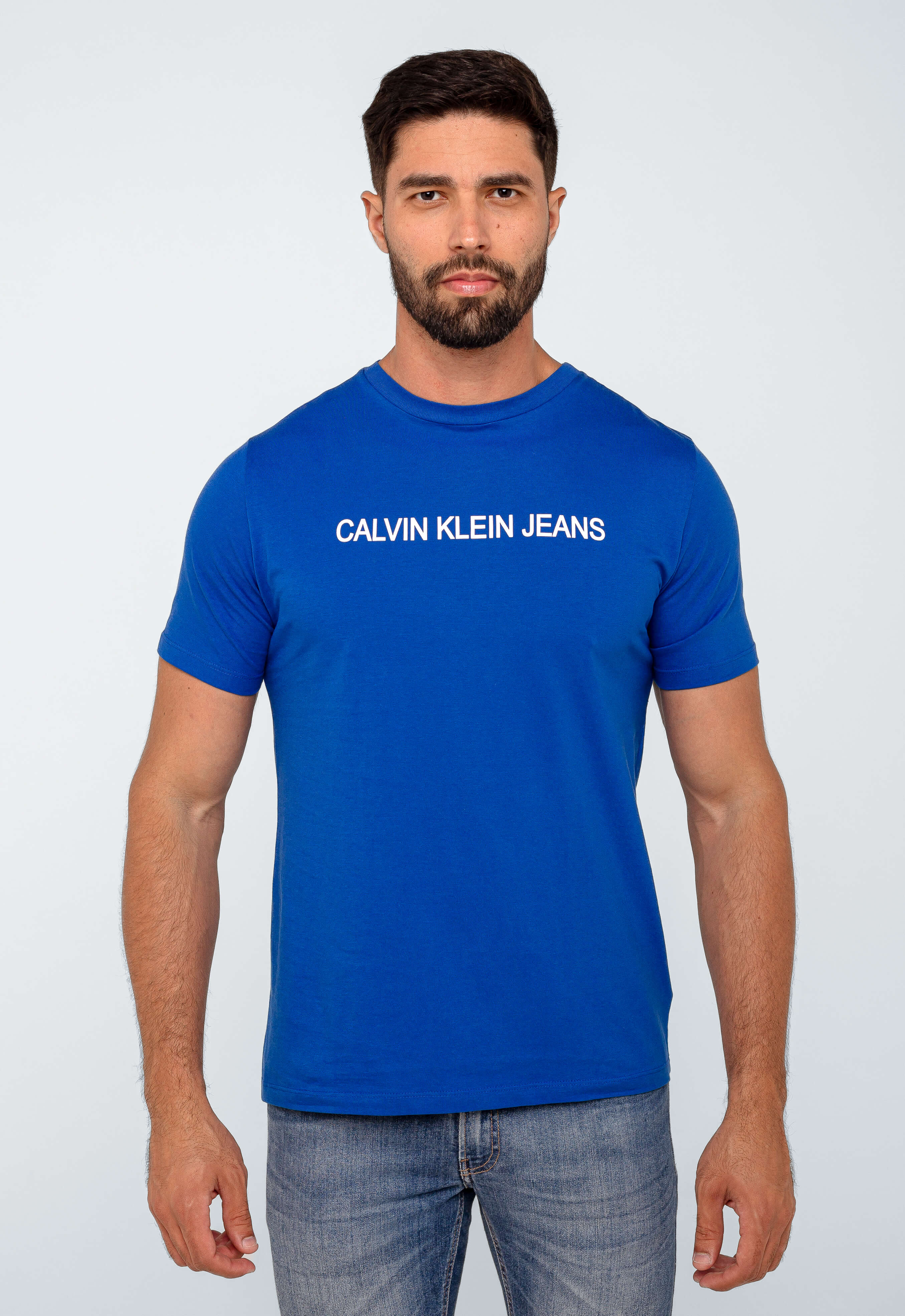 Camiseta Calvin Klein Jeans Logo Central CK