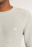 Suéter Sergio K Tricot Detalhe Camurça