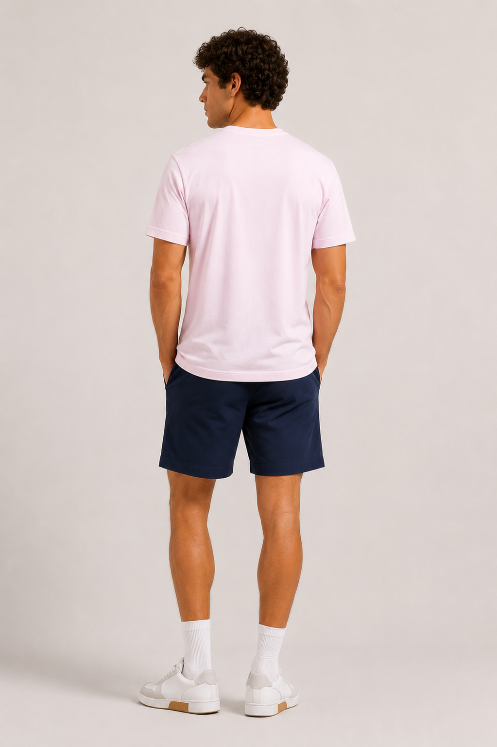 Camiseta Emporio Armani Basic Rosa Claro - LIVE