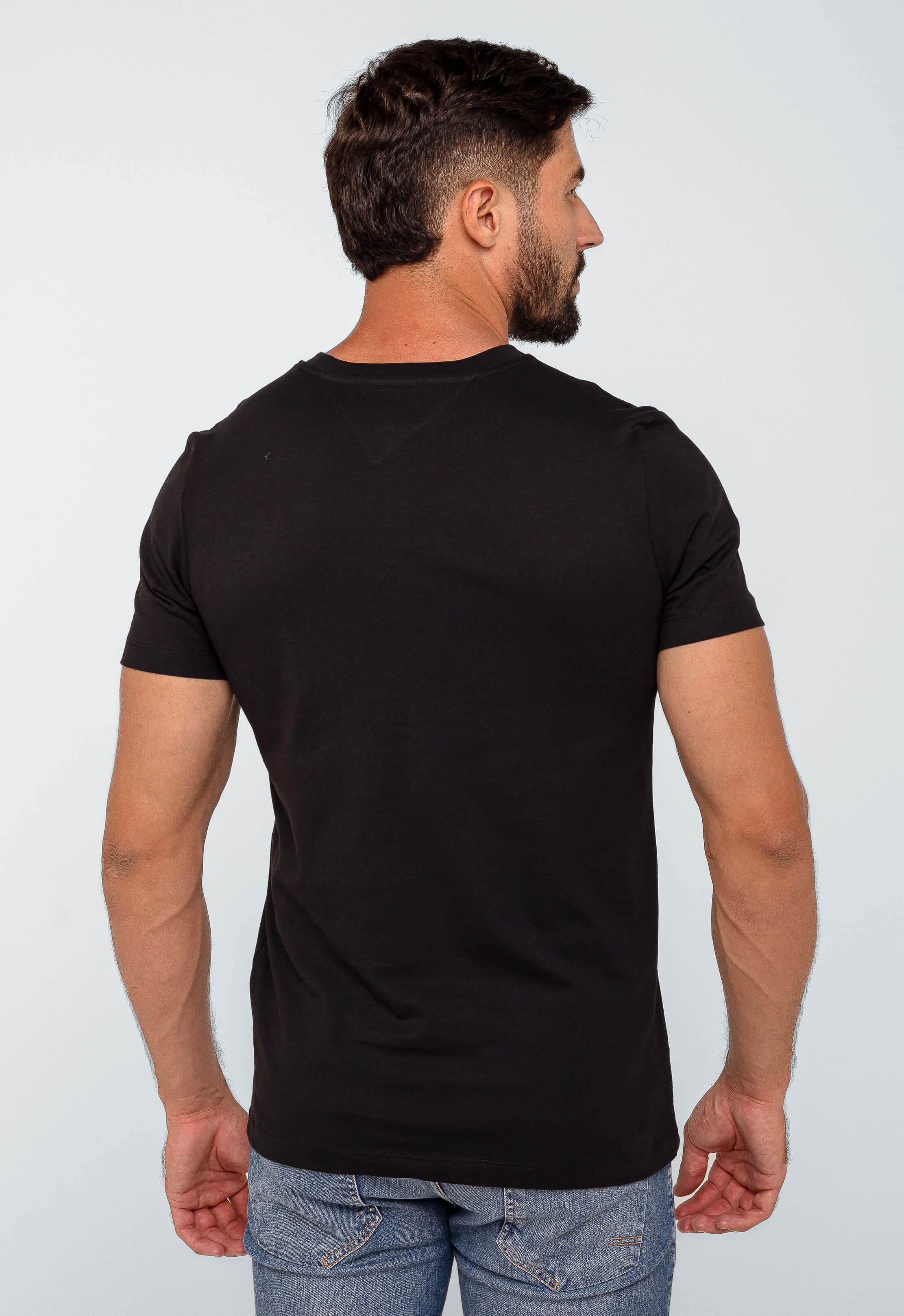 Camiseta Tommy Hilfiger Básica Logo Linear