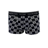 Cueca Calvin Klein Low Rise Trunk CK One Print Preto/Cinza