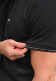 Camiseta Calvin Klein Gola E Punho Friso