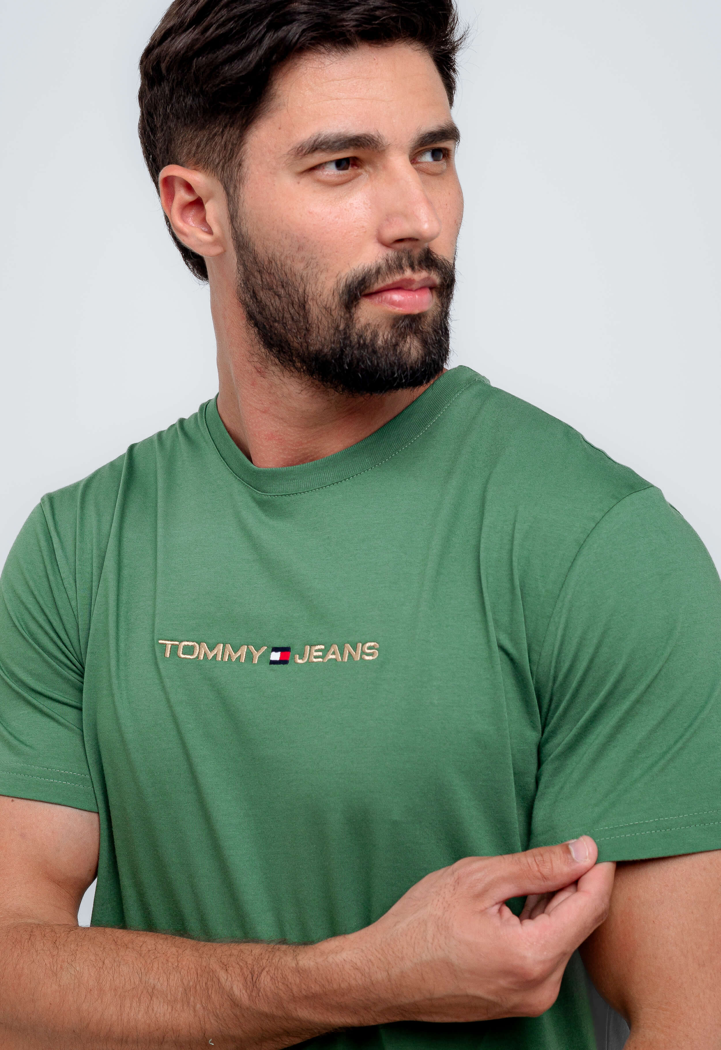 Camiseta Tommy Hilfiger Jeans Logo Central