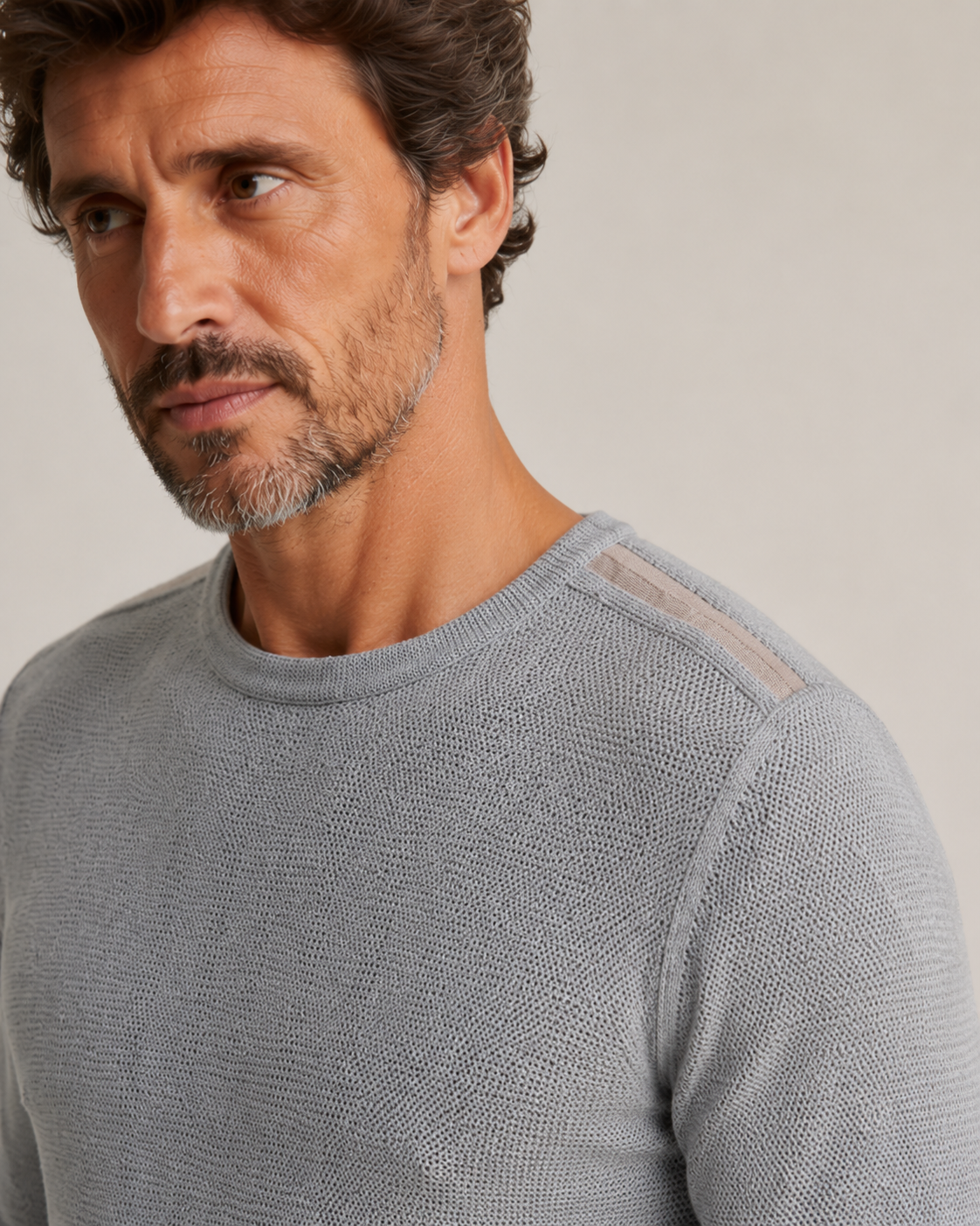 Suéter Sergio K Tricot Detalhe Camurça