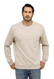 Moletom Calvin Klein Careca Logo Central Embossed
