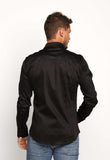 Camisa Zip Off Ml Slim Fit Preto 35601