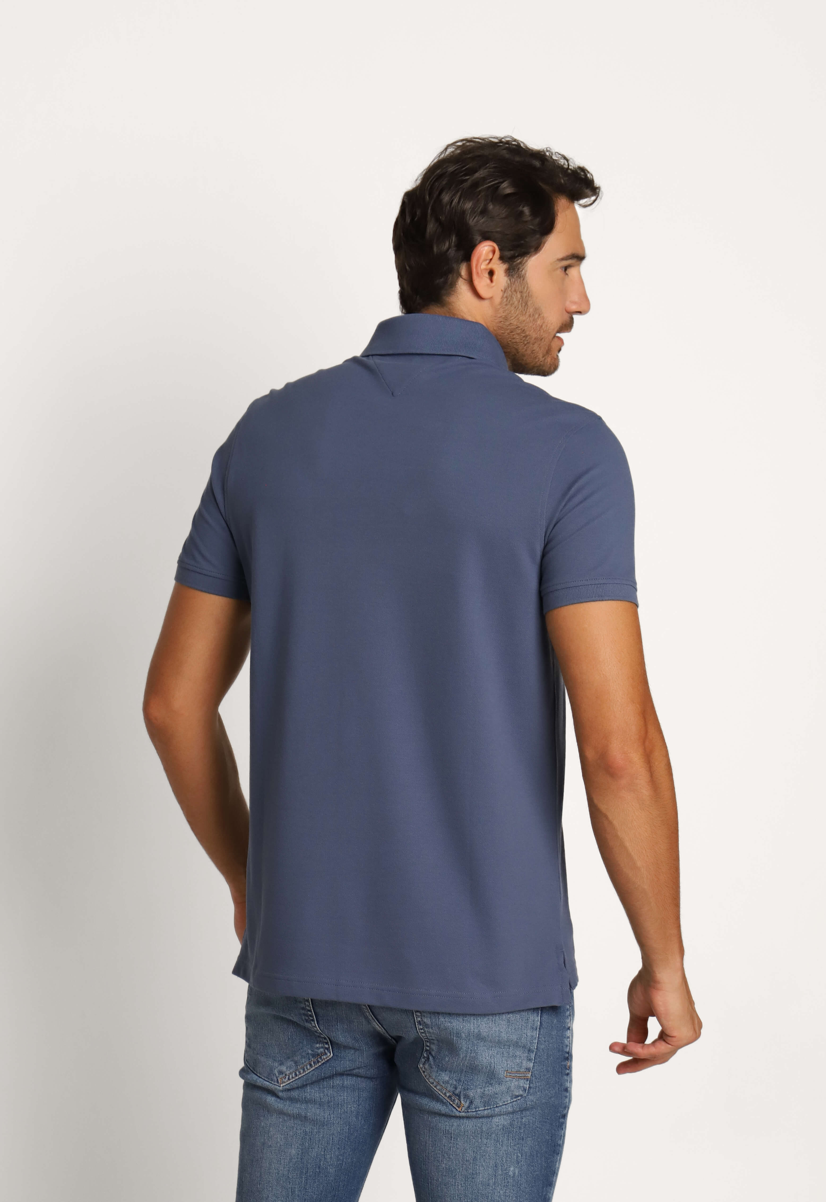 Polo Masculina Regular Fit Tommy Hilfiger Azul