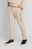 Calça Moletom Calvin Klein Logo Lateral Cáqui
