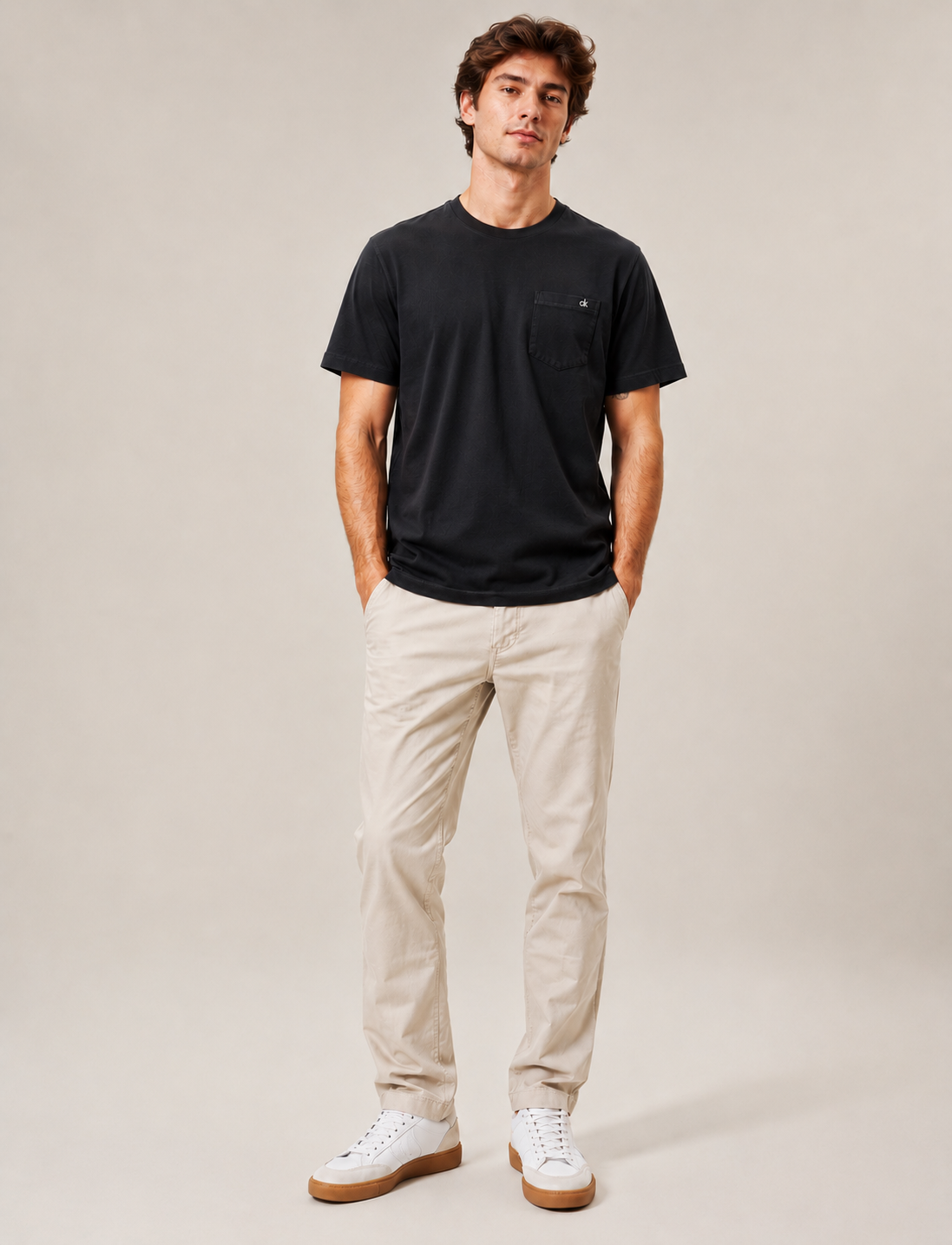 Camiseta Calvin Klein Bolso Peito - LIVE