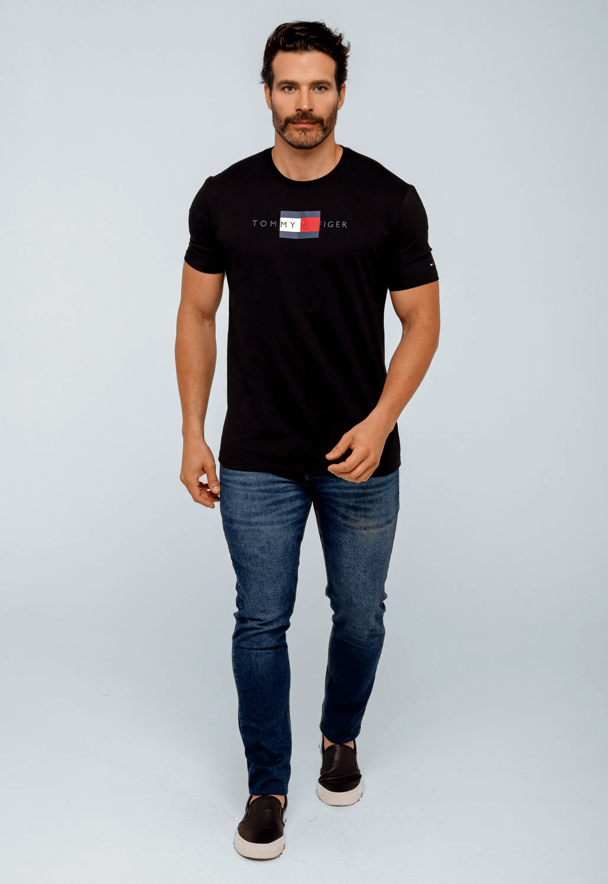 Camiseta Tommy Hilfiger Logo Central