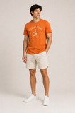 Camiseta Calvin Klein Slim Fit Silk Laranja - LIVE