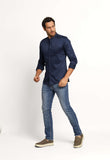 Camisa Zip Off Ml Gola Padre Dark Marinho