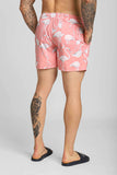 Short Scavo Estampado Rosa