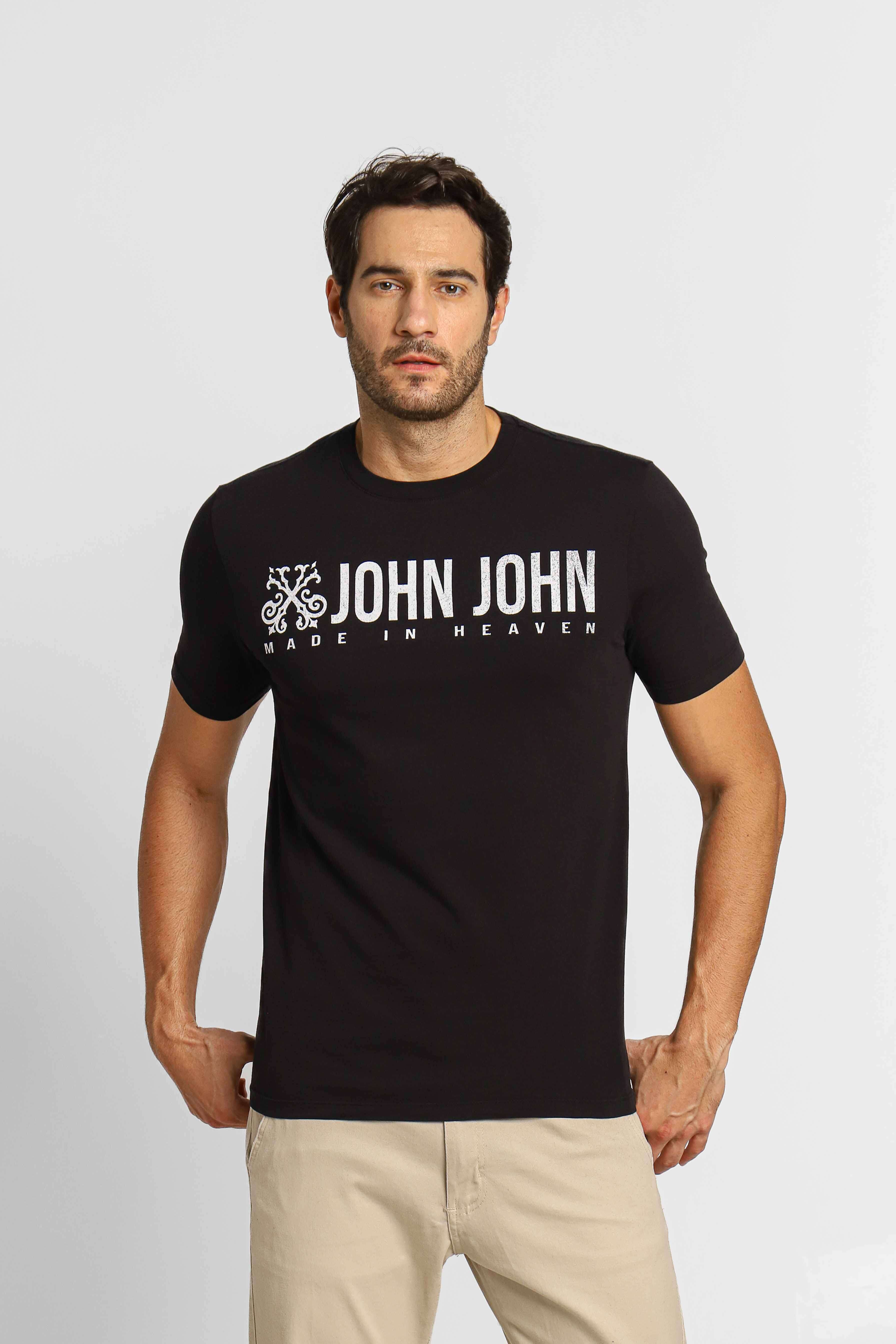 Camiseta John John Poster Preto