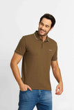 Polo Masculina Regular Fit Calvin Klein com Friso Verde Militar