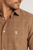 Camisa Sergio K Camisa Flannel Quadros Brown