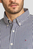Camisa Tommy Hilfiger Ml Regular Fit Xadrez Preta