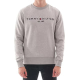 Moletom Tommy Hilfiger Logo Sweatshirt Cinza