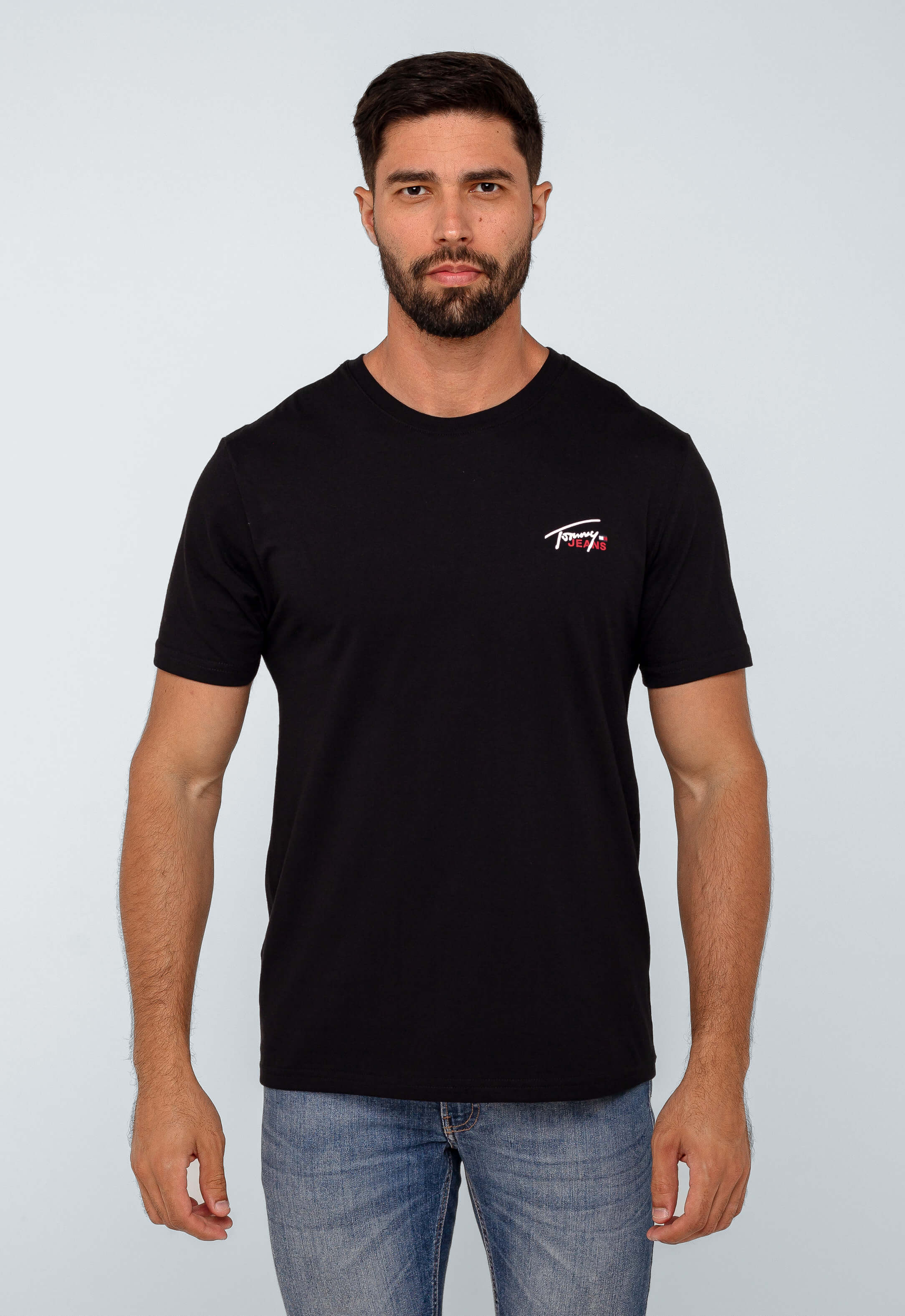 Camiseta Tommy Hilfiger Jeans Basic Logo Peito