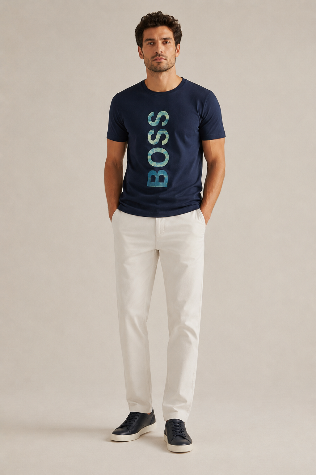 Camiseta Hugo Boss Marinho LIVE 02