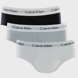 Kit Calvin Klein 3 Cuecas Branco/Preto/Cinza