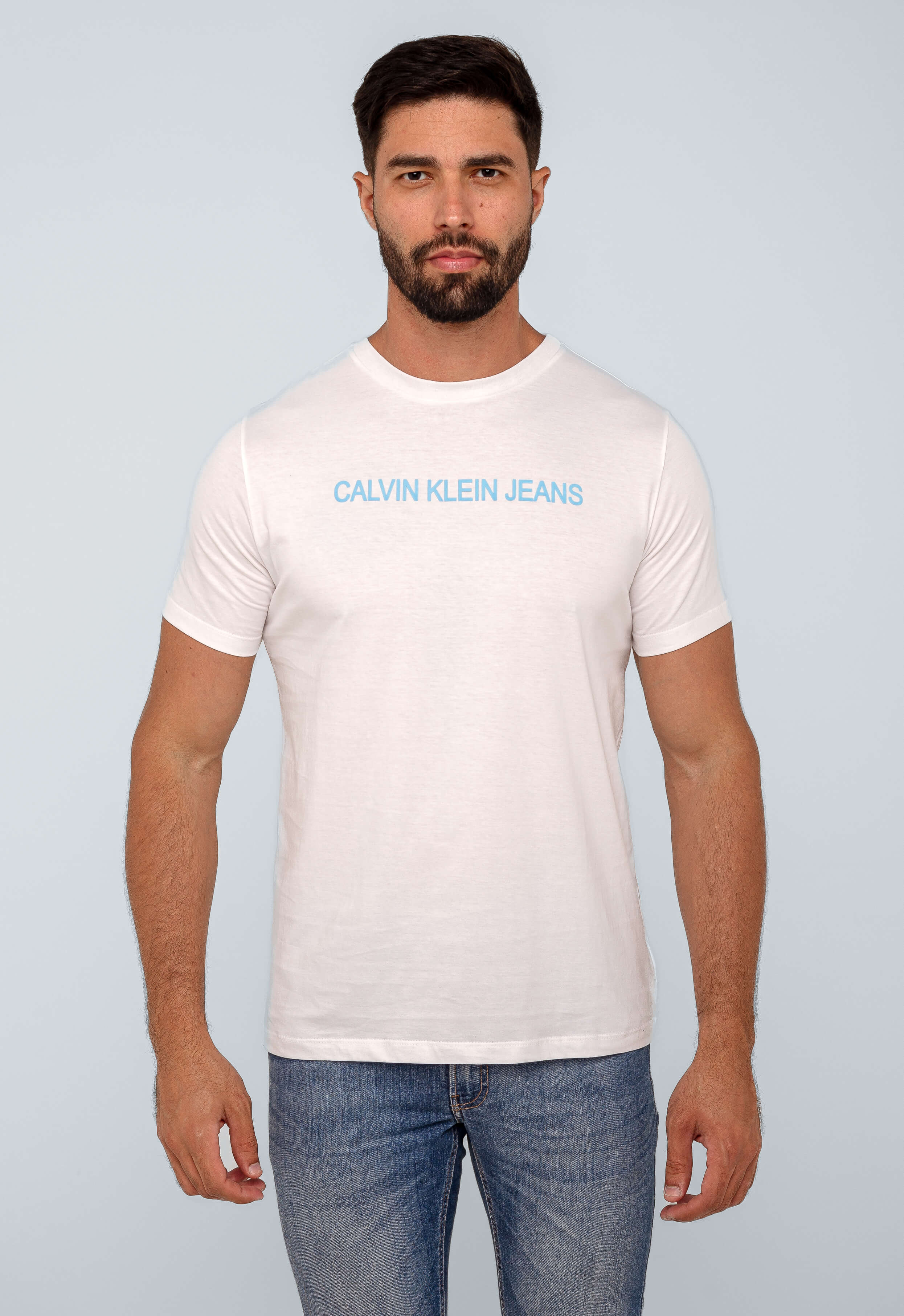 Camiseta Calvin Klein Jeans Logo Central CK