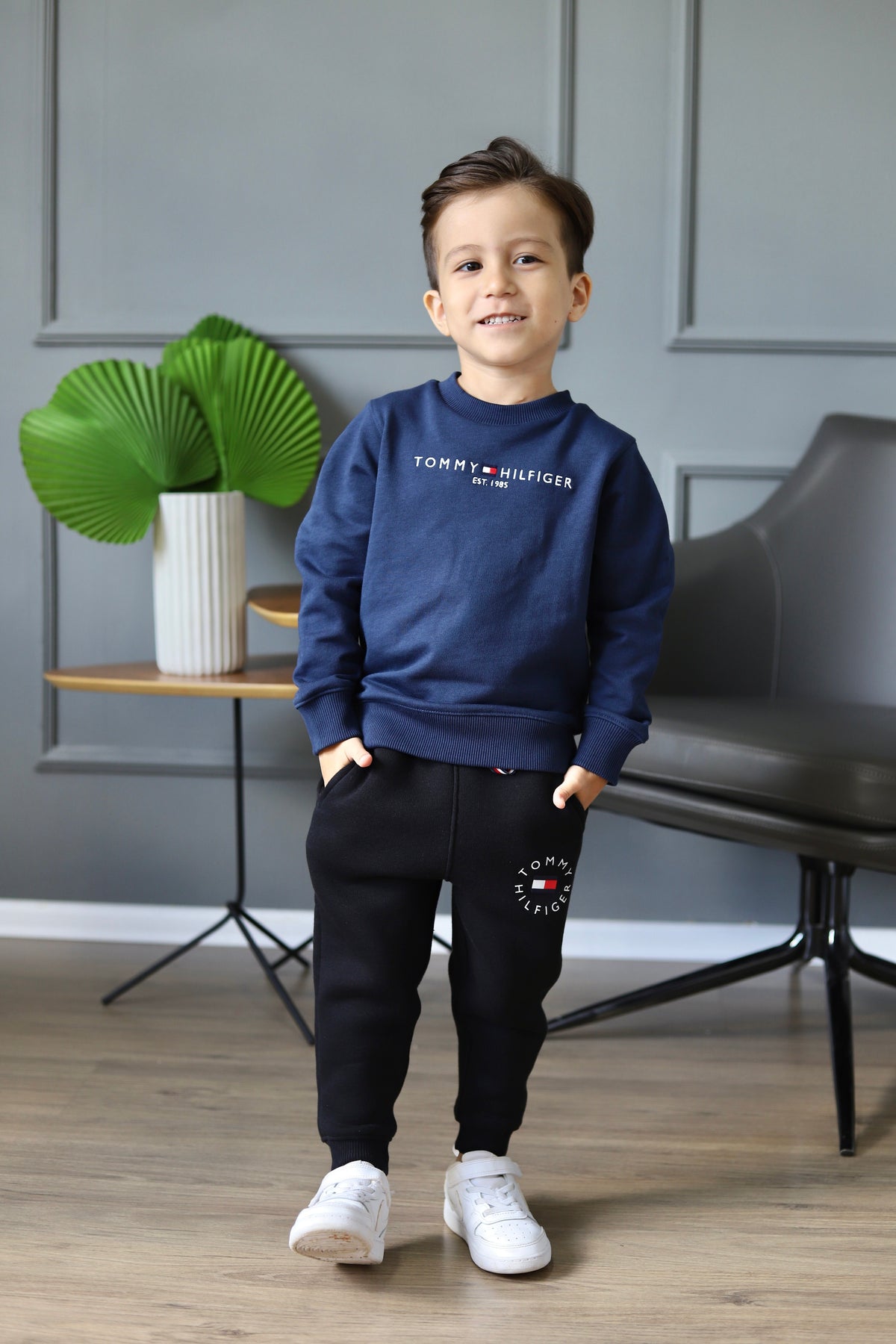Moletom Tommy Hilfiger Marinho Est.1985 Infantil